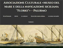 Tablet Screenshot of museodelmarepalermo.it